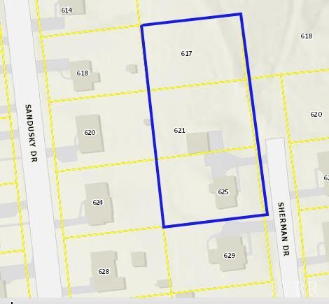 625 Sherman Dr, Lynchburg, VA 24502 - map of parcels