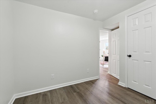 121 Brooke St, Brookneal, VA 24528 - unfurnished bedroom featuring dark wood-style floors