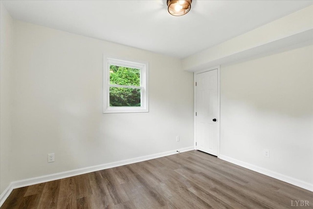 121 Brooke St, Brookneal, VA 24528 - spare room featuring wood finished floors and baseboards
