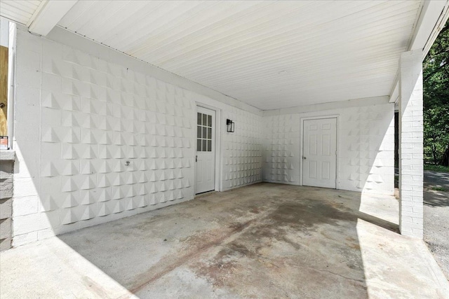 121 Brooke St, Brookneal, VA 24528 - view of patio / terrace with an attached carport