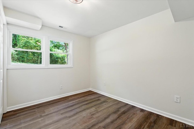 121 Brooke St, Brookneal, VA 24528 - unfurnished room featuring dark wood-type flooring and baseboards