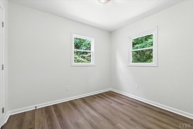 121 Brooke St, Brookneal, VA 24528 - empty room with plenty of natural light and wood finished floors