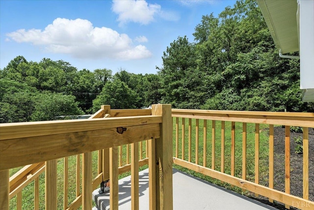 121 Brooke St, Brookneal, VA 24528 - balcony featuring a forest view