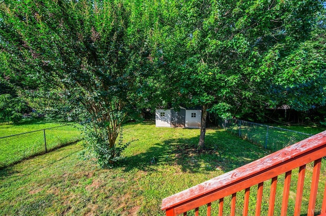 899 Brook St, Lynchburg, VA 24501 - fenced backyard featuring a storage shed