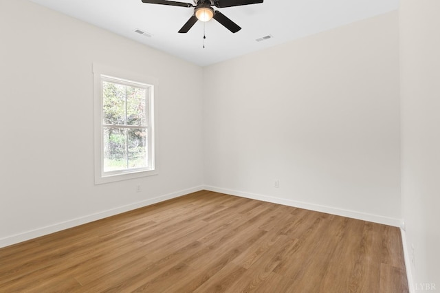 7 Hickory Cove Ln, Moneta, VA 24121 - unfurnished room with light wood finished floors and ceiling fan
