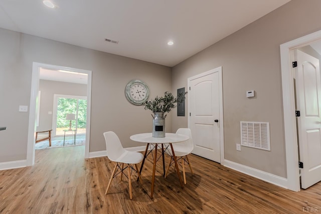 109 Tosh Ln, Goodview, VA 24095 - dining room with wood finished floors and recessed lighting