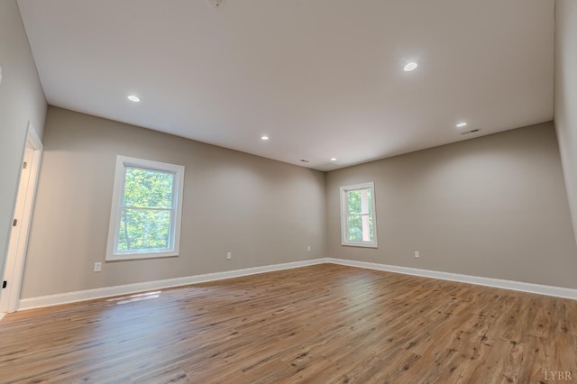 109 Tosh Ln, Goodview, VA 24095 - spare room featuring light wood-type flooring and recessed lighting