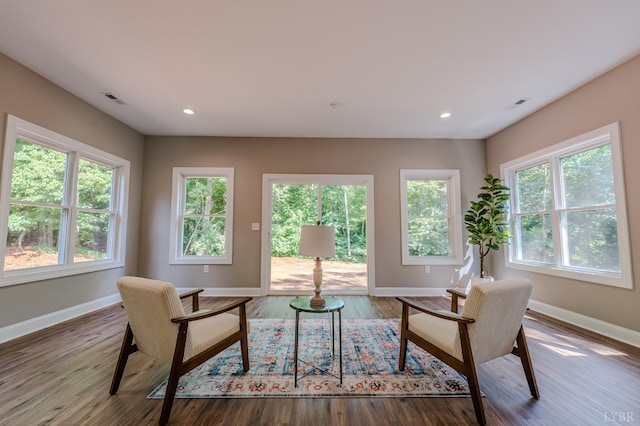 109 Tosh Ln, Goodview, VA 24095 - living room featuring wood finished floors and recessed lighting