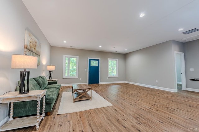 109 Tosh Ln, Goodview, VA 24095 - living room featuring wood finished floors and recessed lighting