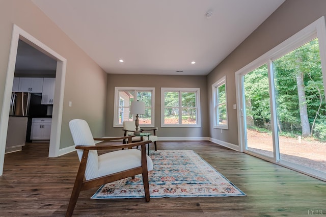 109 Tosh Ln, Goodview, VA 24095 - office featuring dark wood-style flooring and recessed lighting