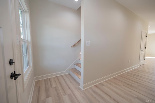 1016 Misty Mountain Rd, Lynchburg, VA 24502 - staircase with wood finished floors and recessed lighting