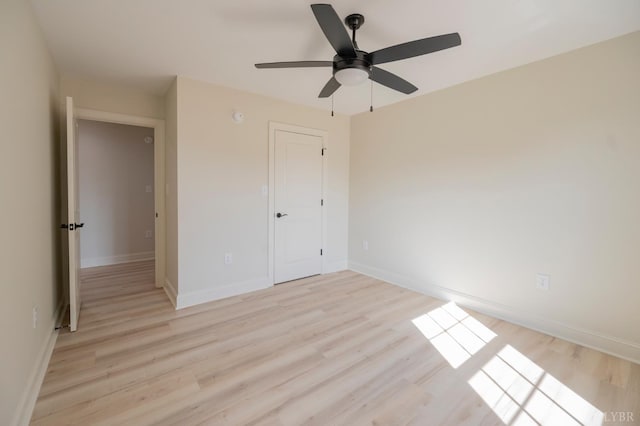 1016 Misty Mountain Rd, Lynchburg, VA 24502 - unfurnished bedroom with light wood-style floors and a ceiling fan