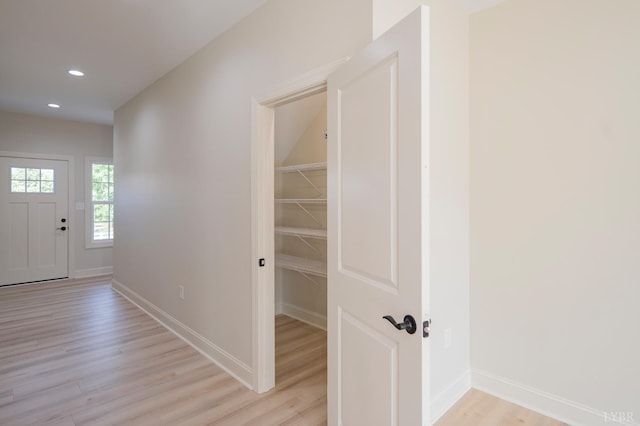 1016 Misty Mountain Rd, Lynchburg, VA 24502 - hallway with light wood finished floors and recessed lighting