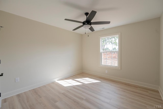 1016 Misty Mountain Rd, Lynchburg, VA 24502 - spare room with light wood-style floors and ceiling fan