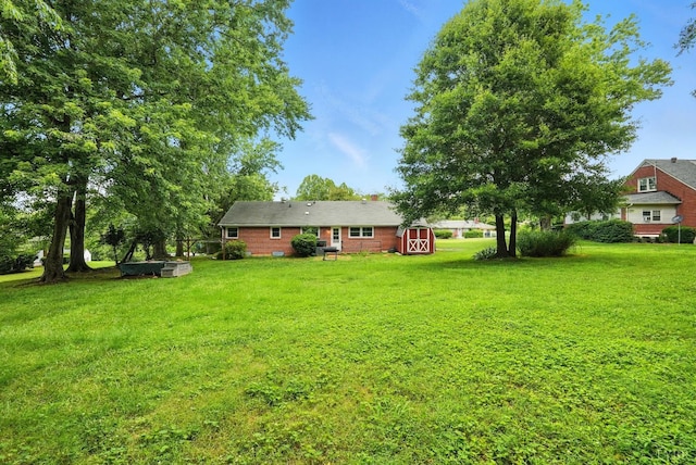7131 Meadowbrook Rd, Lynchburg, VA 24502 - view of green lawn featuring a storage unit