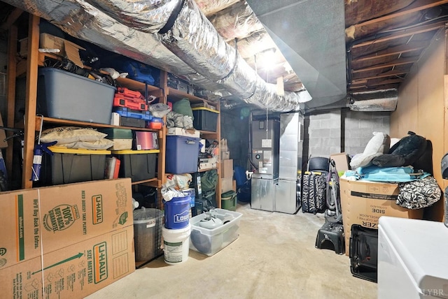7131 Meadowbrook Rd, Lynchburg, VA 24502 - unfinished below grade area with heating unit