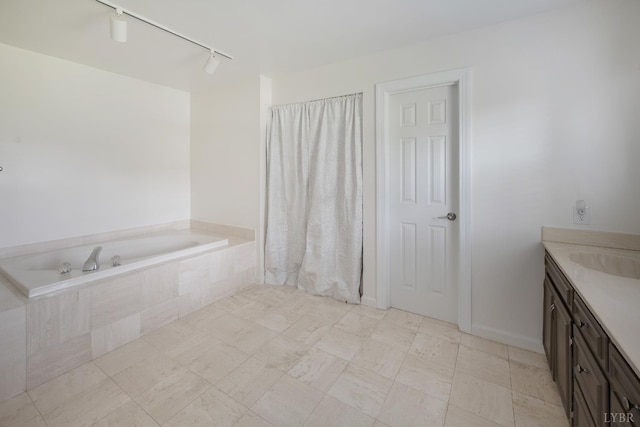 104 Overlink Ct, Lynchburg, VA 24503 - full bath with vanity, track lighting, and a bath