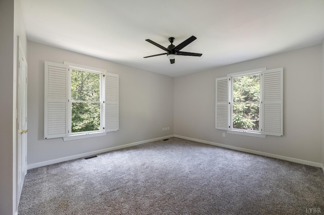 104 Overlink Ct, Lynchburg, VA 24503 - empty room featuring plenty of natural light, ceiling fan, and carpet