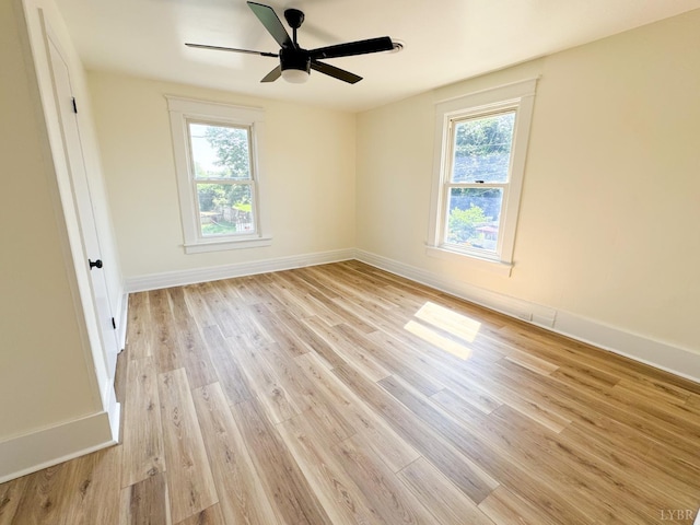 110 3rd St, Madison Heights, VA 24572 - unfurnished room featuring light wood finished floors and a ceiling fan