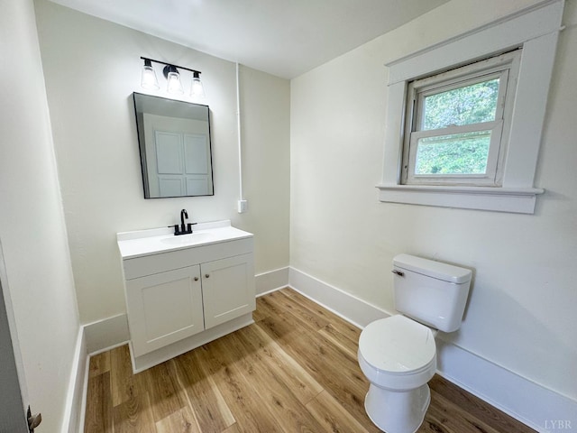 110 3rd St, Madison Heights, VA 24572 - half bathroom with vanity and wood finished floors