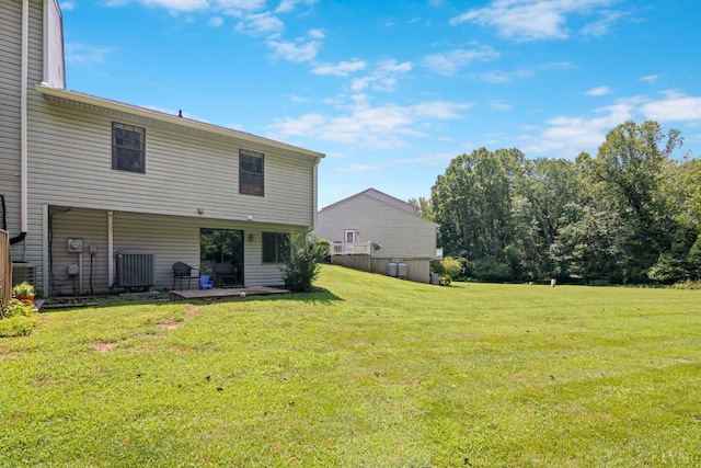 701 Goose Ridge Dr, Forest, VA 24551 - back of house with a patio area and a lawn