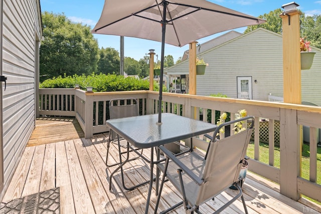 701 Goose Ridge Dr, Forest, VA 24551 - deck featuring outdoor dining area