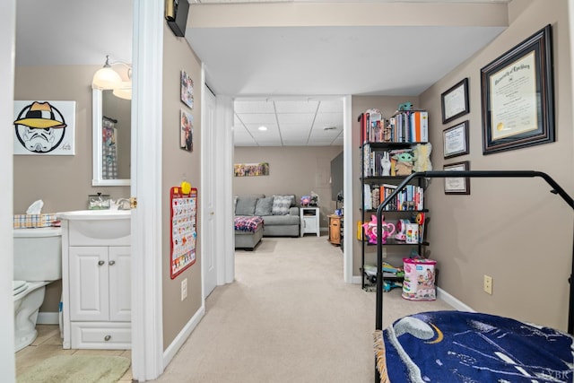 701 Goose Ridge Dr, Forest, VA 24551 - bedroom with a paneled ceiling and carpet