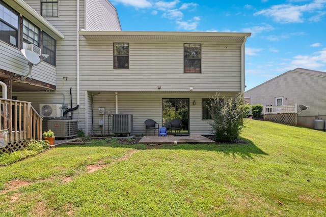 701 Goose Ridge Dr, Forest, VA 24551 - rear view of property with a patio area and a lawn