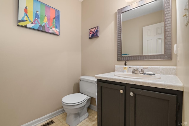 701 Goose Ridge Dr, Forest, VA 24551 - half bathroom featuring vanity and tile patterned floors