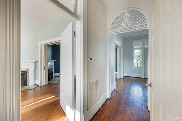 838 Rivermont Ave, Lynchburg, VA 24504 - hall with hardwood / wood-style flooring and baseboards