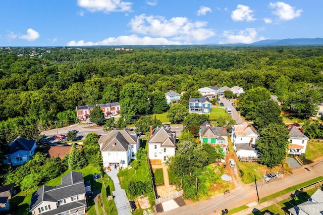 838 Rivermont Ave, Lynchburg, VA 24504 - aerial perspective of suburban area with a heavily wooded area