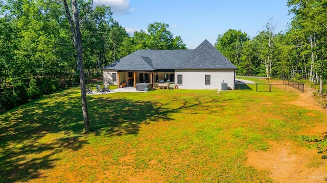 336 Somerset Dr, Appomattox, VA 24522 - rear view of house with a patio area