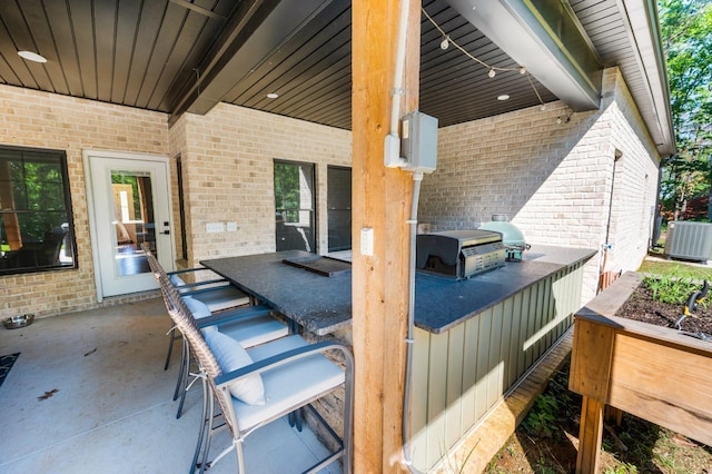 336 Somerset Dr, Appomattox, VA 24522 - view of patio featuring exterior kitchen