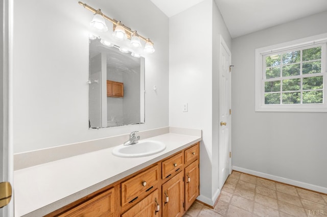 1279 Buck Creek Rd, Appomattox, VA 24522 - bathroom featuring vanity and stone finish flooring