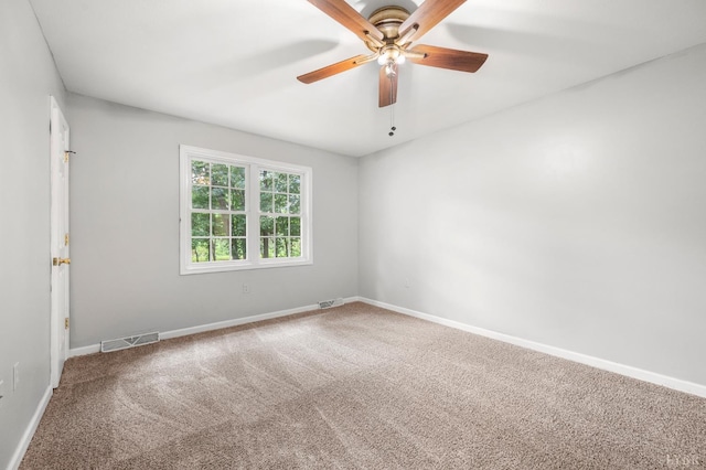 1279 Buck Creek Rd, Appomattox, VA 24522 - carpeted empty room featuring baseboards and a ceiling fan