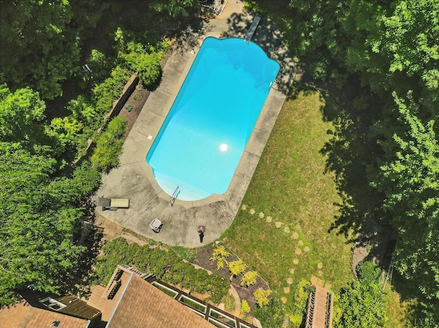 239 Briarcliff Ln, Madison Heights, VA 24572 - drone / aerial view of a pool area