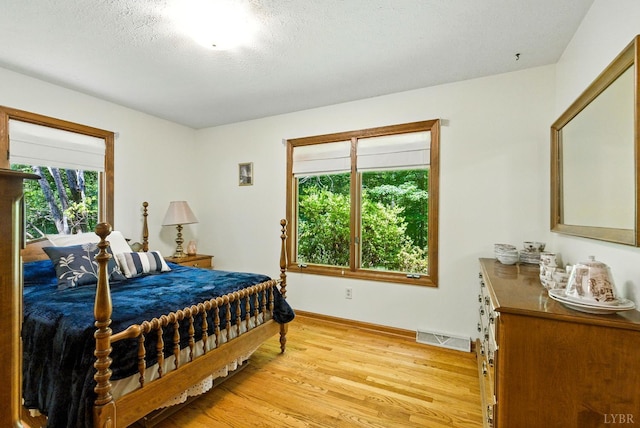 239 Briarcliff Ln, Madison Heights, VA 24572 - bedroom with light wood finished floors and a textured ceiling