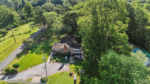 2294 High Peak Rd, Monroe, VA 24574 - aerial view of property's location with a forest