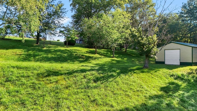 2294 High Peak Rd, Monroe, VA 24574 - view of green lawn featuring a storage shed