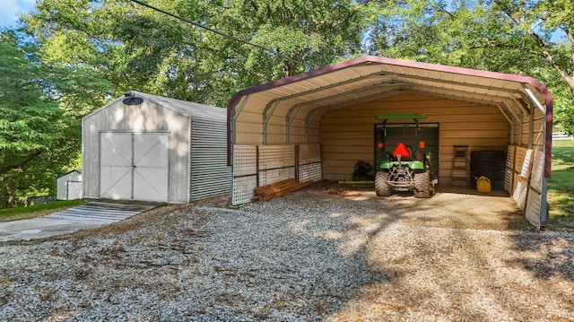 2294 High Peak Rd, Monroe, VA 24574 - view of shed featuring a carport