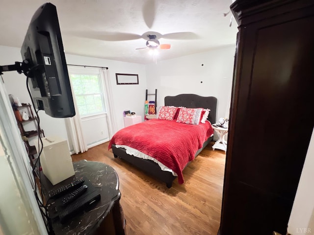 68 Cardwell Ln, Lynchburg, VA 24504 - bedroom featuring light wood-style flooring and a ceiling fan