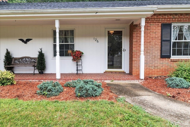 126 Arrowhead, Lynchburg, VA 24502 - entrance to property featuring a porch and brick siding