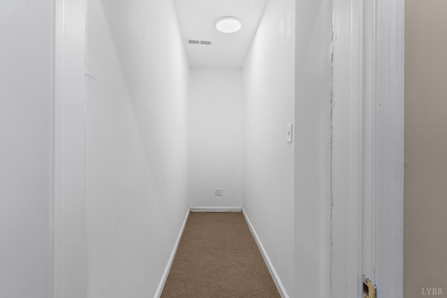 1505 Chestnut Grove Rd, Appomattox, VA 24522 - hallway featuring dark carpet and baseboards