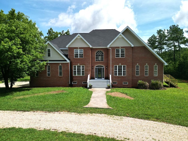 1505 Chestnut Grove Rd, Appomattox, VA 24522 - view of front facade featuring brick siding and a front yard