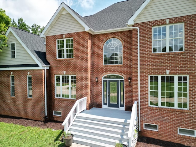 1505 Chestnut Grove Rd, Appomattox, VA 24522 - traditional-style house with brick siding and roof with shingles
