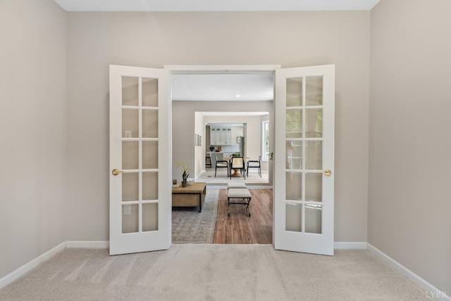 1505 Chestnut Grove Rd, Appomattox, VA 24522 - carpeted spare room featuring french doors and baseboards