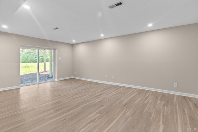 1505 Chestnut Grove Rd, Appomattox, VA 24522 - empty room with light wood finished floors and recessed lighting