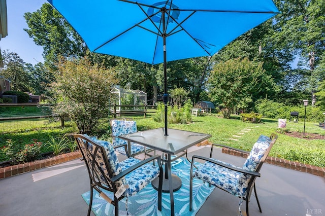 201 Windsor Rd, Lynchburg, VA 24502 - view of patio / terrace featuring outdoor dining space and view of scattered trees
