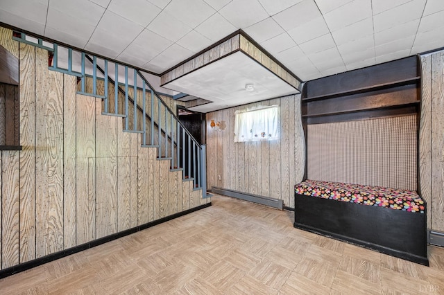 201 Windsor Rd, Lynchburg, VA 24502 - community lobby featuring wooden walls and stairs