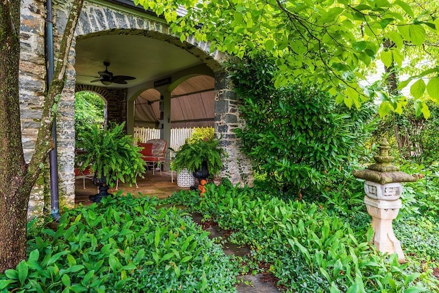 1517 Linden Ave, Lynchburg, VA 24503 - view of yard with ceiling fan